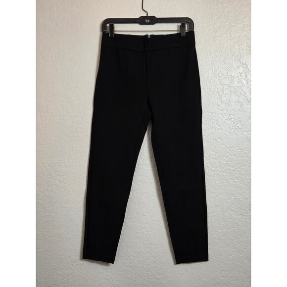 J.CREW Any Day Stretch Ponte Pants Womens Size Medium Petite Black Career Office - Picture 2 of 9